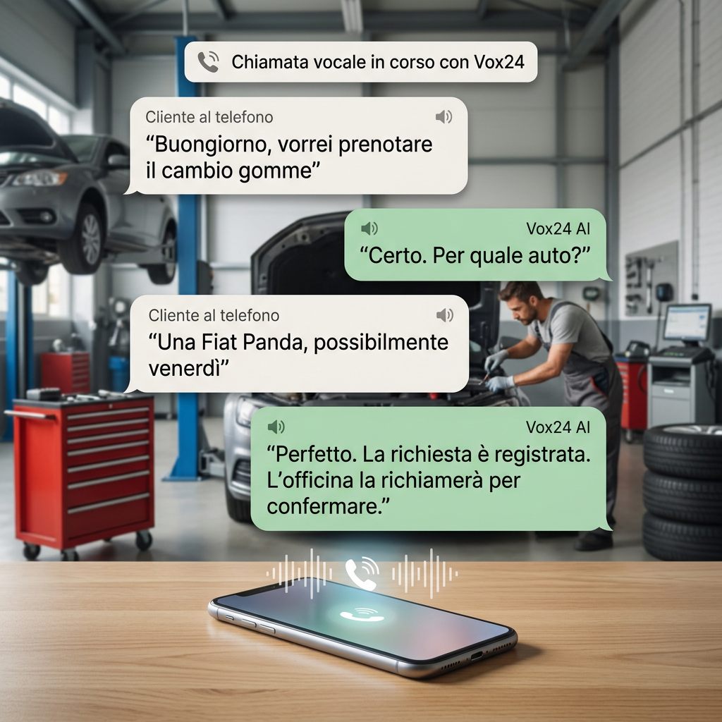 Caso d'uso per un'officina meccanica